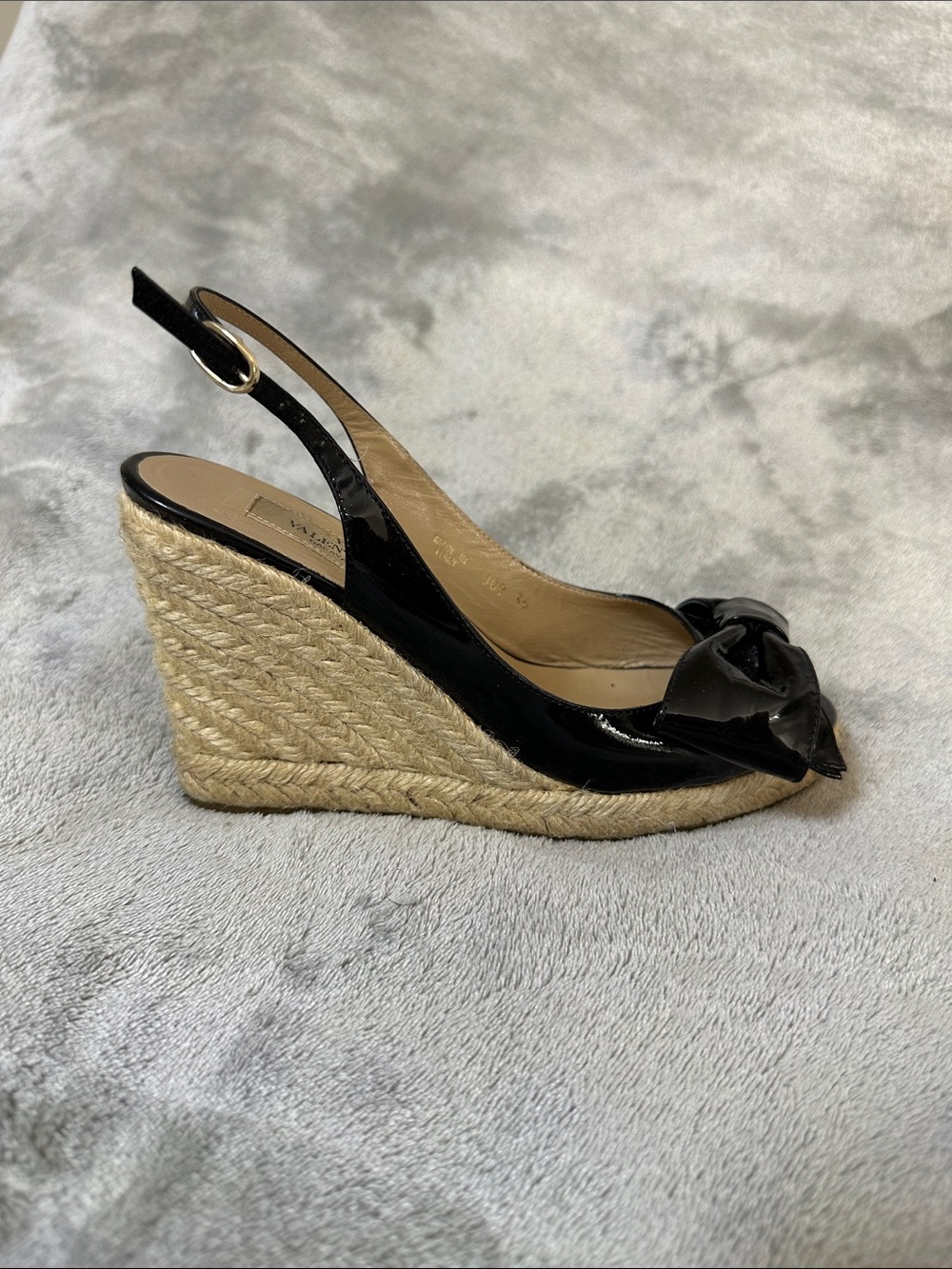 Valentino patent leather espadrilles